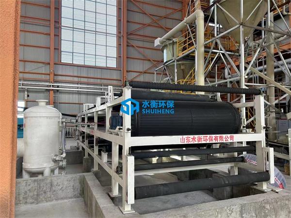 宜賓帶式真空過濾機安裝調試完畢